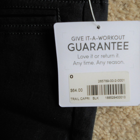 Athleta Trail Capris size 0 Black - Picture 3 of 4
